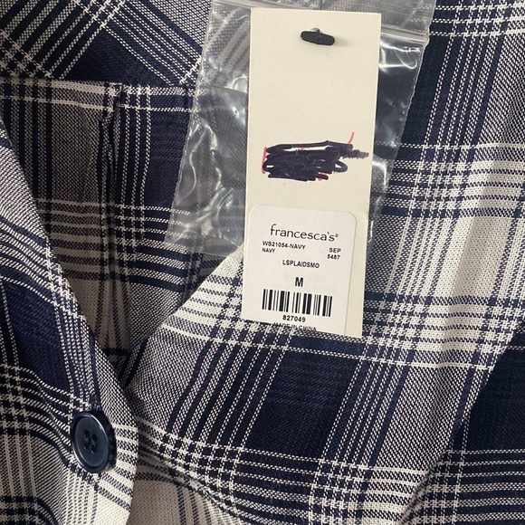 NWT Blue Rain Francesca’s Blouse - Picture 3 of 6